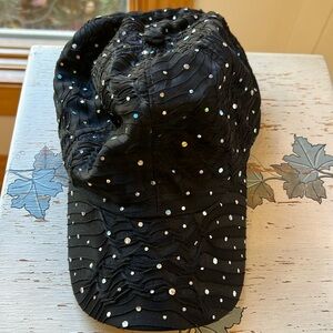 Rhinestones black hat